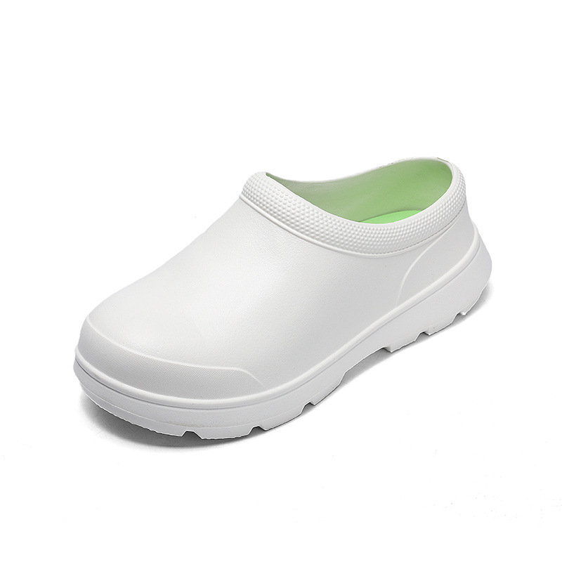 Wholesale Lightweight 5CM Sole Anti-Oil Anti-Rain Work Protection Safety Cook Kitchen Chef Clogs Shoes