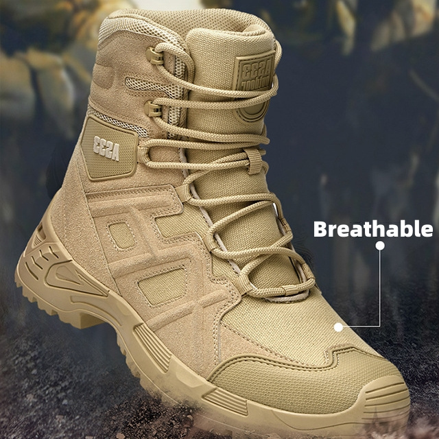 Custom Men's A307 Mid-Cut Delta Desert CQB Tactical Combat Outdoor Hiking Trekking Boots