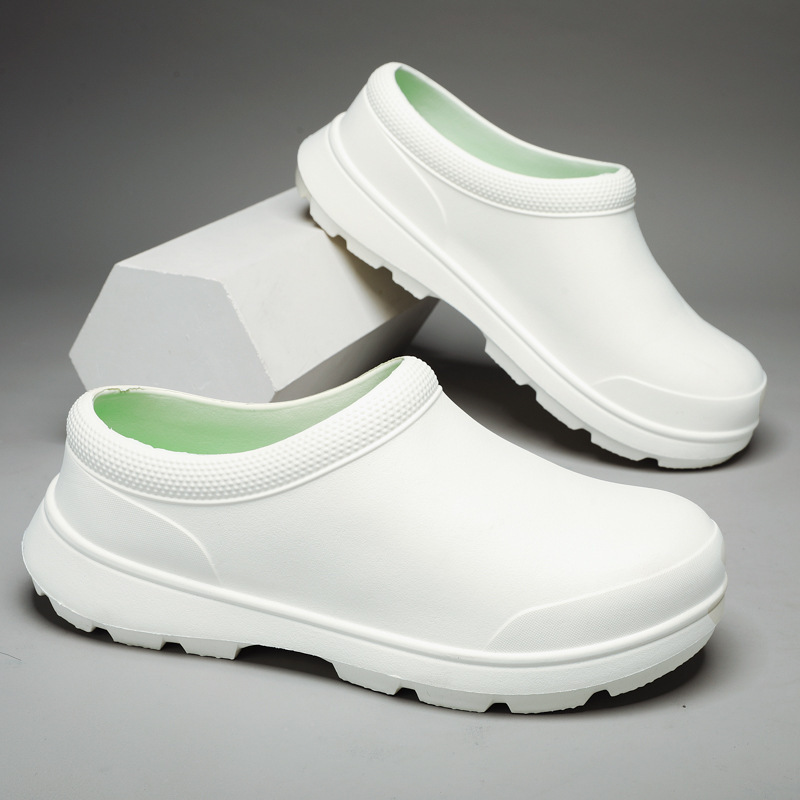 Wholesale Lightweight 5CM Sole Anti-Oil Anti-Rain Work Protection Safety Cook Kitchen Chef Clogs Shoes