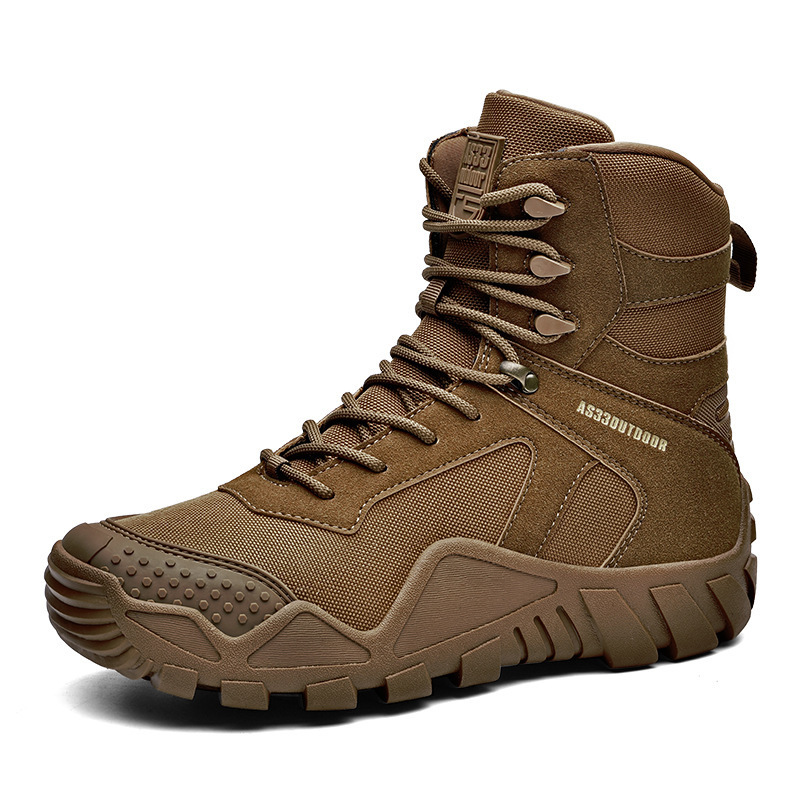 Wholesale A802 Mid-Cut Delta Desert CQB Tactical Combat Outdoor Hiking Trekking Boots