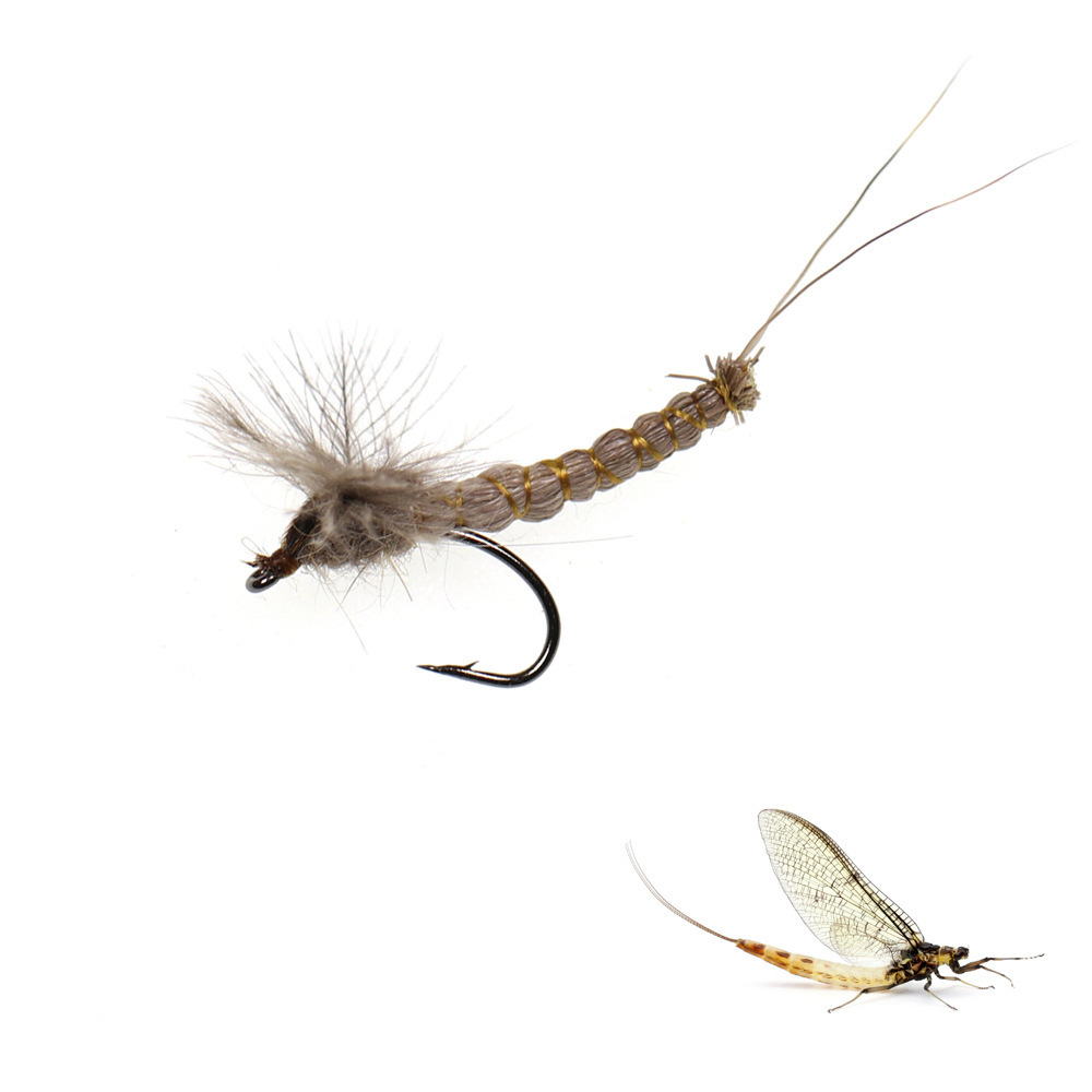 CDC Mayfly Dry Flies Fishing Bait Fly  Hook Bionic Bait BLFFY001