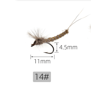 CDC Mayfly Dry Flies Fishing Bait Fly  Hook Bionic Bait BLFFY001