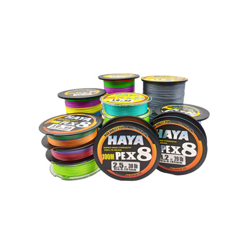 100% PE 4 & 8 Strands Braided Fishing Line  6-300 LB Sensitive Braided Lines Super Performance and Cost-Effective line