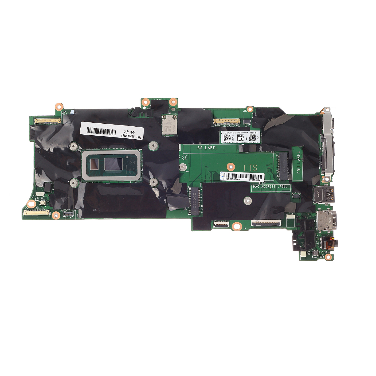 X1 Carbon 6th X1 Yoga 4th Laptop Motherboard for ThinkPad FX490 NM-B861 FRU 5B20W21741 5B20Z25550 CPU I7 10510U 16G Motherboards