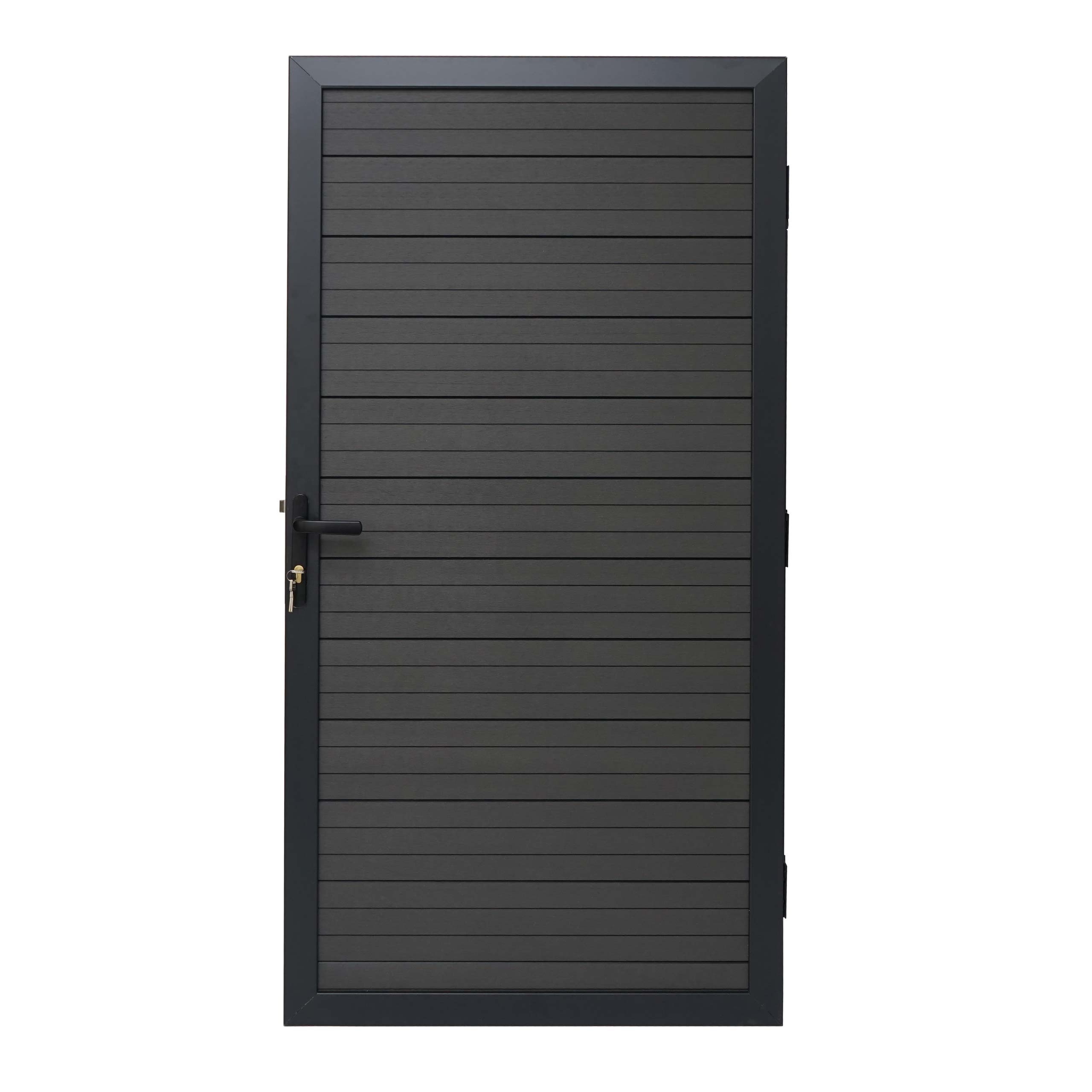 exterior outdoor WPC fence gate /door  for villa house better than pvc vinyl gate