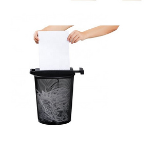 Hand Held Simple Home Office Use Paper Shredder 6 Sheets Strip Shredder Credit Card Without Waste Bin