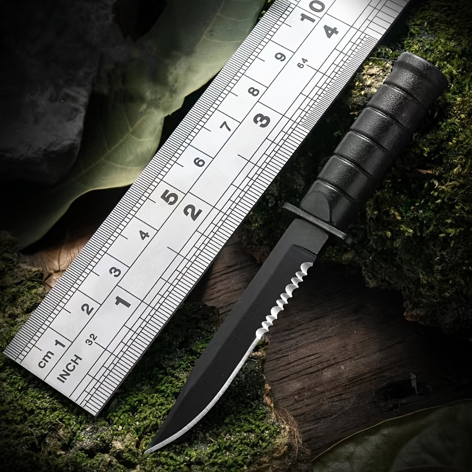 Stainless Steel Mini Outdoor Knife Camping Straight Knife Survival Multi-purpose Portable Neck Knife