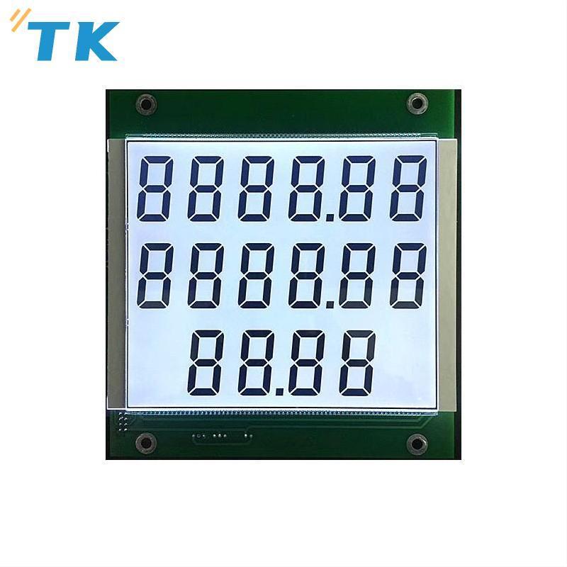 Factory price custom 7 Segment digits red or orange backlight  fuel dispenser lcd display