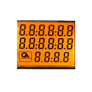 Factory price custom 7 Segment digits red or orange backlight  fuel dispenser lcd display