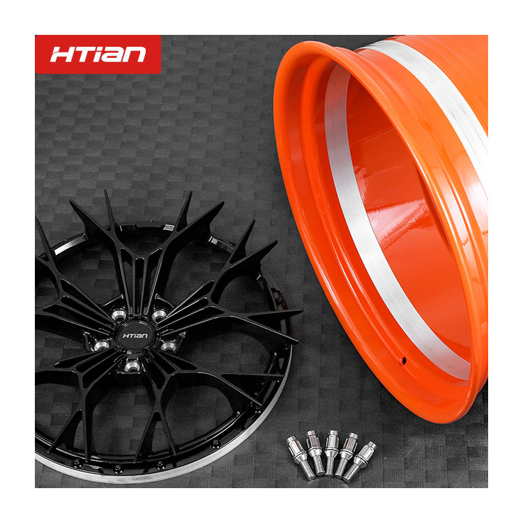 3 pieces Rims Forged wire wheel lip 2 3 piece outer  wheel lip half inner barrel and wheel barrel