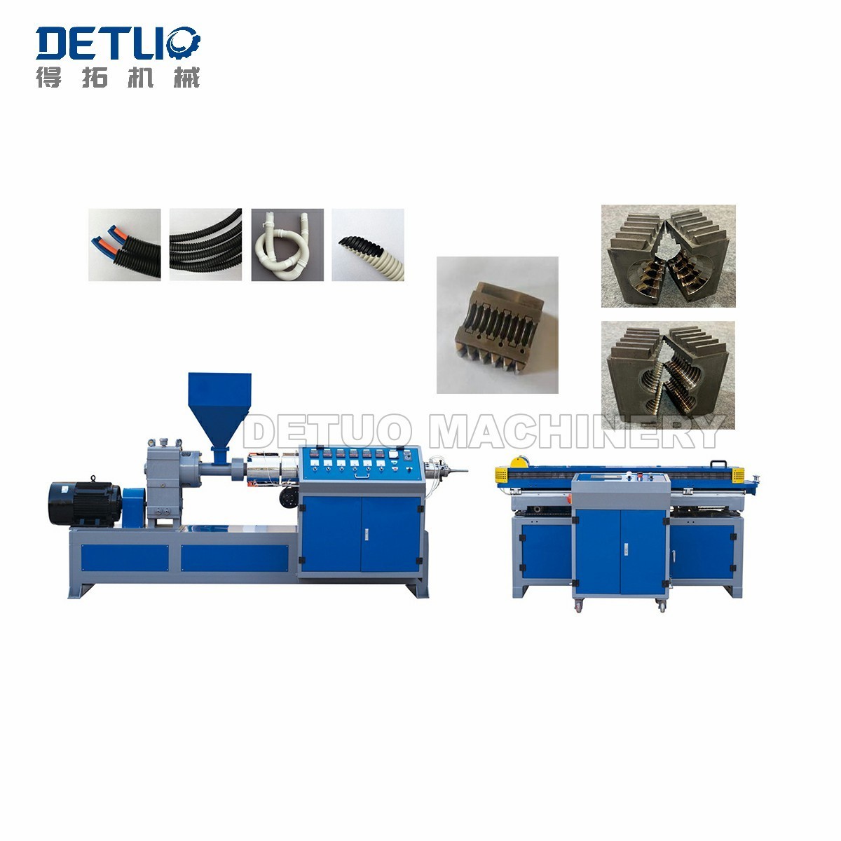 Factory-supplier   equipment for   Single wall corrugated plastic  pipe  extrusion line