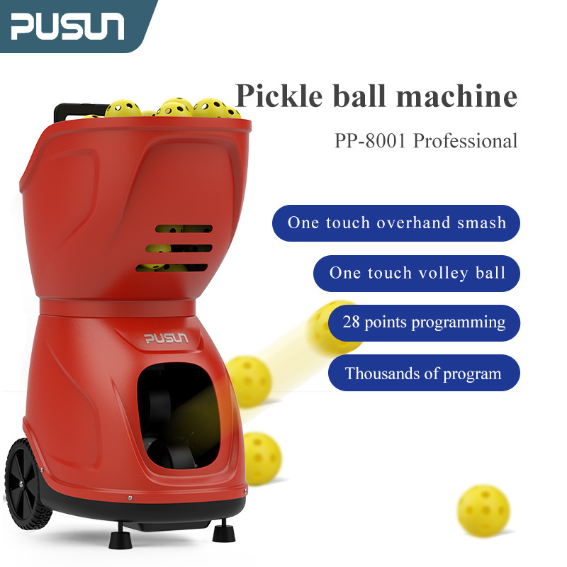 2023 Hot Sales Automatic Electronics Pickleball Ball Machine With Remote APP control  PUSUN PP-8001