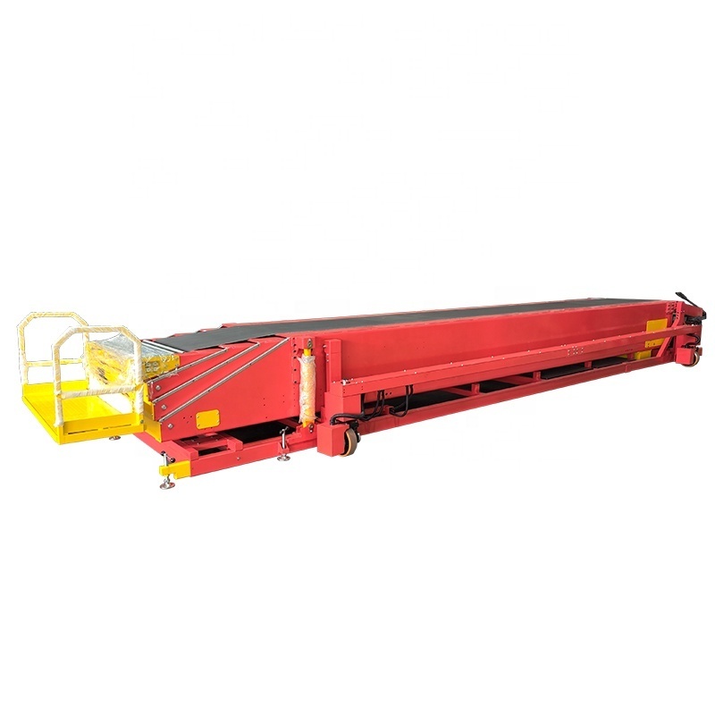 Telescopic Belt Conveyors 4 extension belt conveyor for container and truck loading and unloading