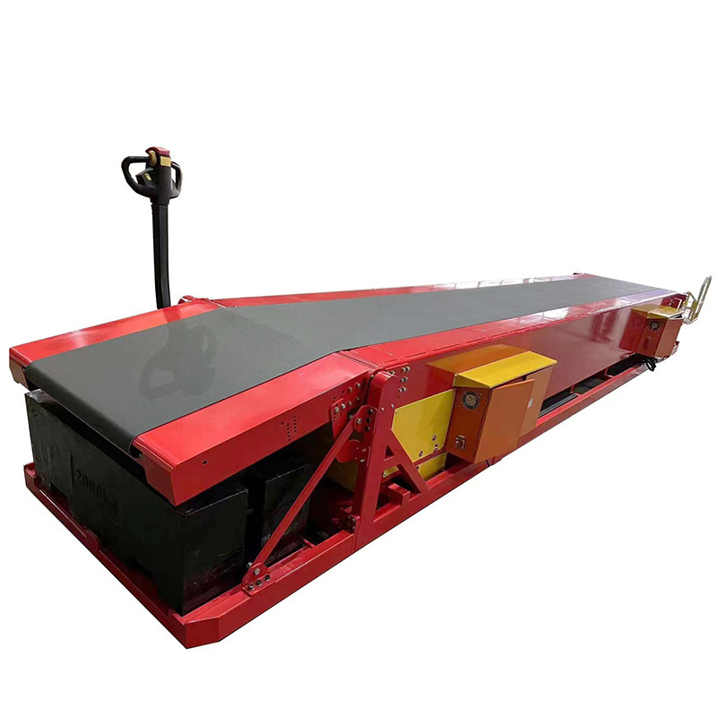 Telescopic Belt Conveyors 4 extension belt conveyor for container and truck loading and unloading