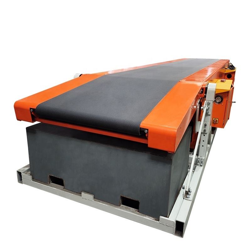 Automatic Bag Loading Reversible Movable Telescopic Slat Belt Conveyor With Lift System