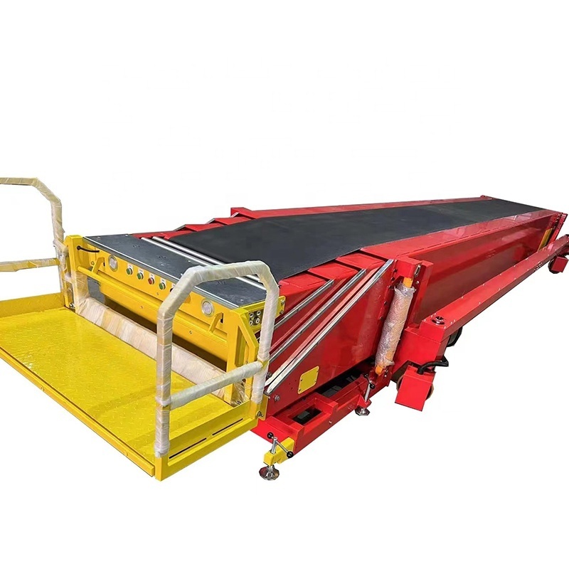 Telescopic Belt Conveyors 4 extension belt conveyor for container and truck loading and unloading