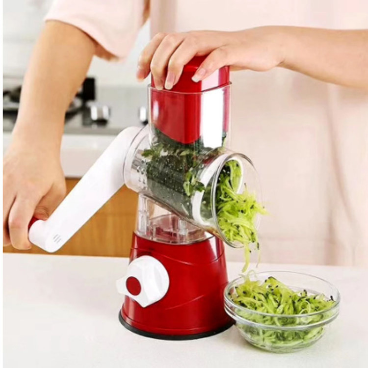 Multifunctional Vegetable Cutter Hand-rotating Grater 3 in 1 Drum Cutter Vertical 4 in 1 Slicer