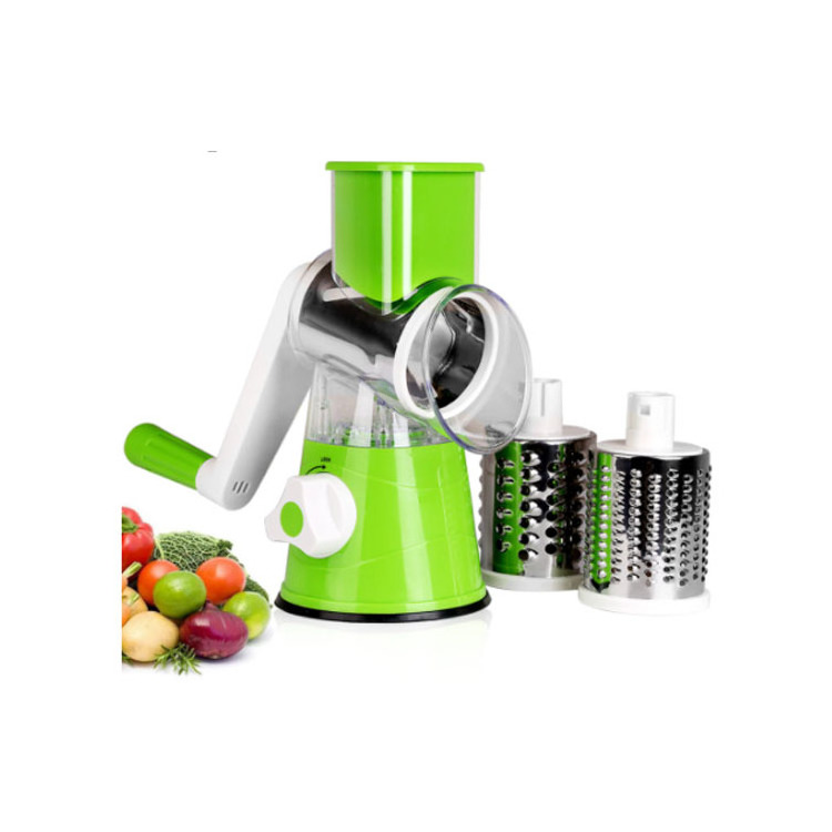 Multifunctional Vegetable Cutter Hand-rotating Grater 3 in 1 Drum Cutter Vertical 4 in 1 Slicer