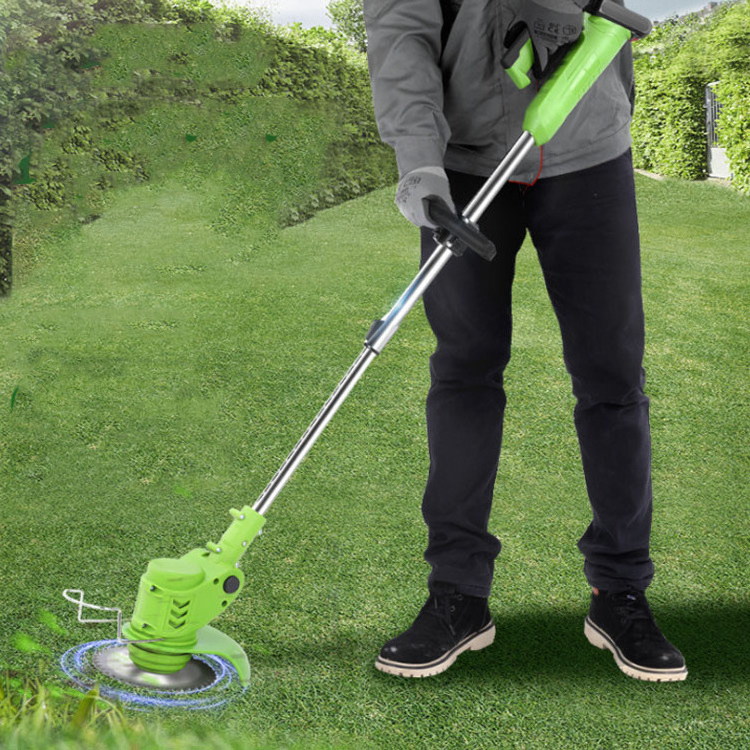 Electric Lawn Mower Cordless String Trimmer12V 24V Weed Eater with1Pc 2Pcs Batteries 1Pcs Charger Length Adjustable Weed Wacker