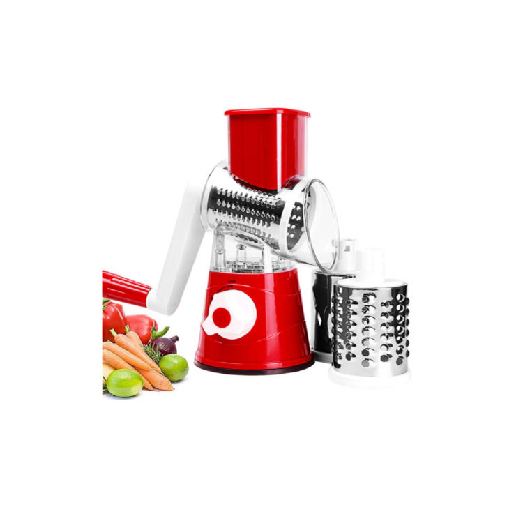 Multifunctional Vegetable Cutter Hand-rotating Grater 3 in 1 Drum Cutter Vertical 4 in 1 Slicer