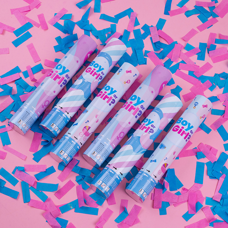 Non-toxic biodegradable Gender Reveal Smoke Confetti Cannon Color Run Holi Powder For Gender Reveal