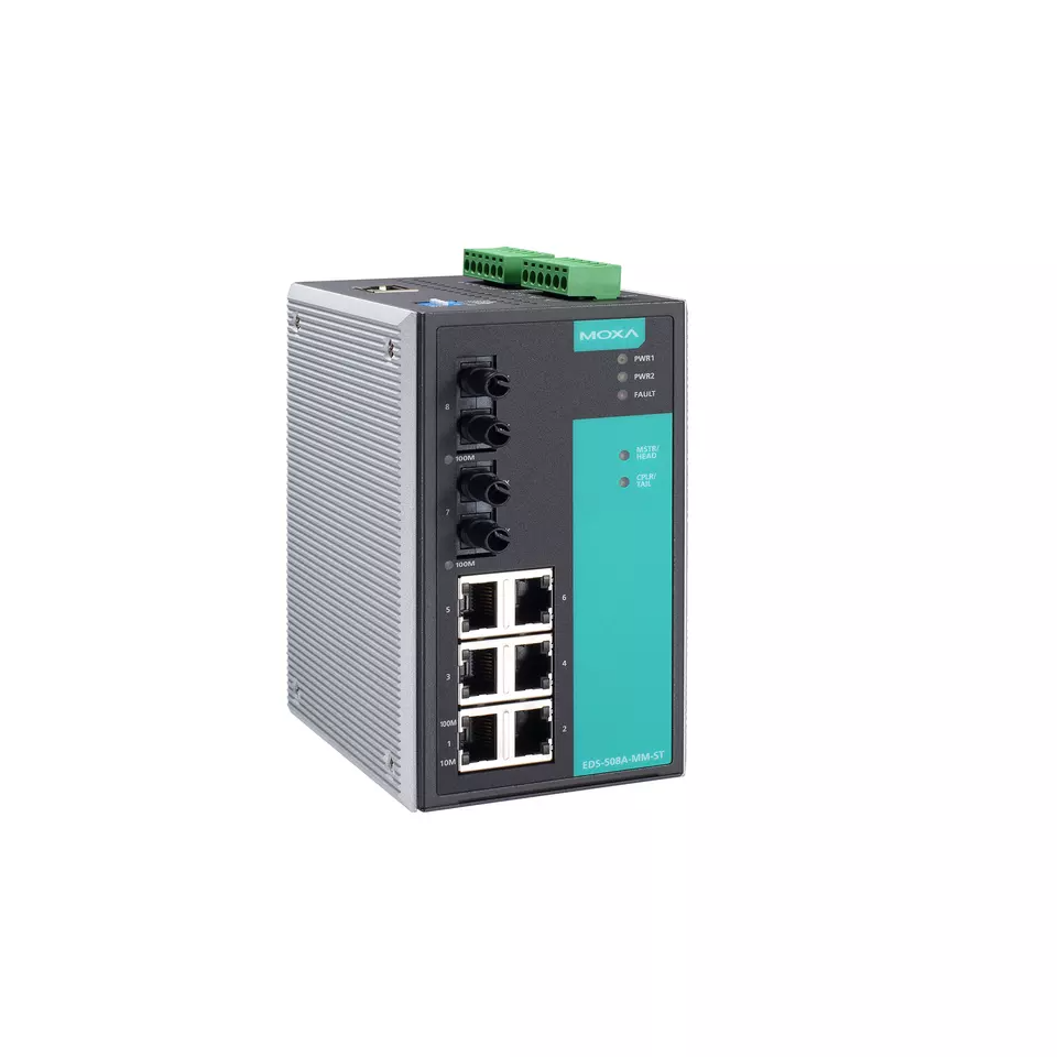 EDS-508A Series Moxa Network Switch 8 Port Managed Industrial Internet Ethernet Switch