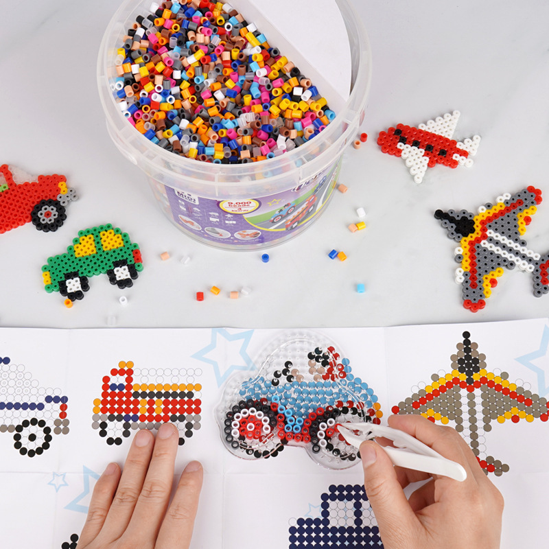 2023 New 5mm fuse beads 18,000 Hama beads, 20 color mixed Perler beads Children's Toys plastic beads for Jewelry Making