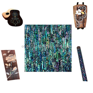 acoustic guitar fretboard inlays Blue Green Abalone Shell sheet /shell plate DB-062