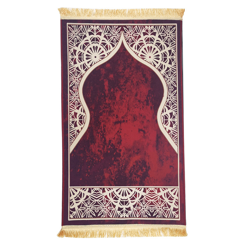 High quality Muslim prayer rugs foldable anti slip payer  mat Muslim designs with backrest