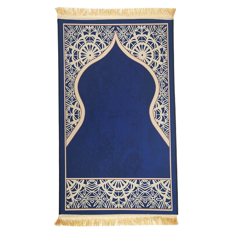 High quality Muslim prayer rugs foldable anti slip payer  mat Muslim designs with backrest