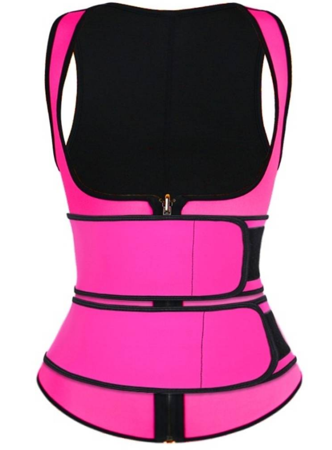 Pink Neoprene Underbust Sport Girdle Sauna Waist Trainer Postpartum Sexy Corset Waist Trainers Bodysuit Control Level Sweat Vest