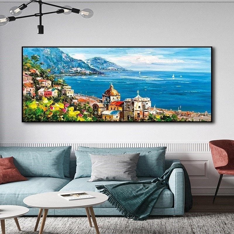 Large Classic Hand Oil Paintings 100% Handmade Wall Art Home Decor Landscape Picture Oil Painting On Canvas Custom Oil Painting