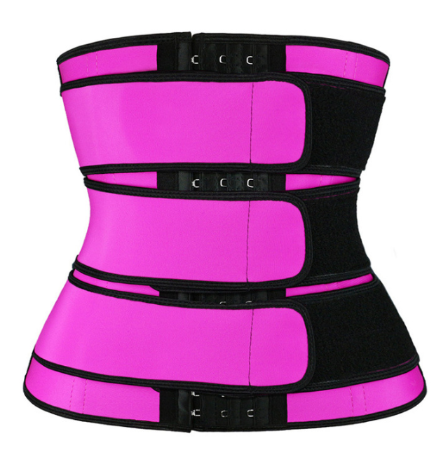 New Style Steel Bone Neoprene Seamless Waist Trainer Triple Strapped Corset Sweat Band Waist Trimmers Belt Slimming For Women