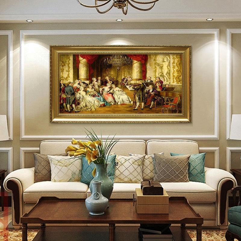 Super Large Solid Wood Antique Mirror Painting 100% Hand Painted Home Decor Oil Painting Christmas Gift Nordic Palace Wall Art