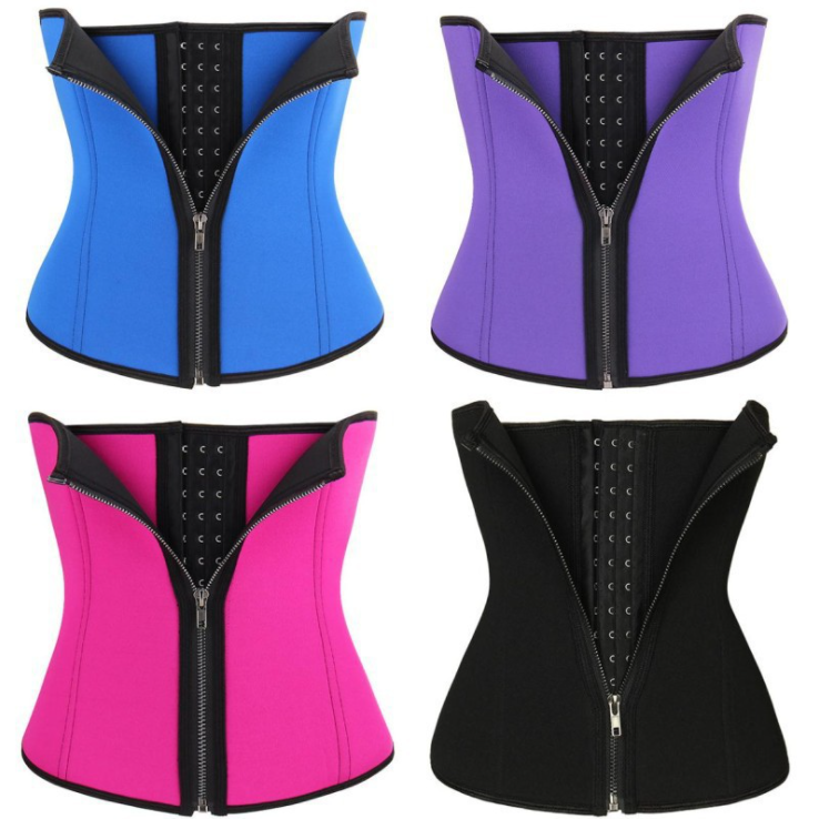 Compression Elegant Fashion Plus Size Neoprene Corset Top Selling Waist Trainer Corset Shapers Zipper And Hook Body Shaper