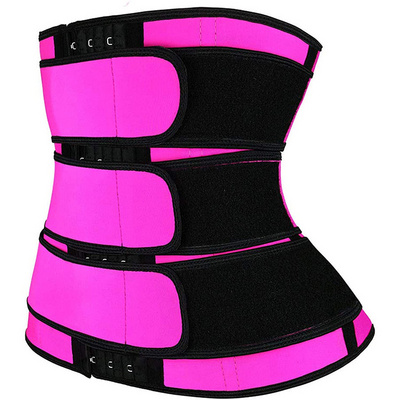 New 3 Belt Waist Trainer Tummy Shapewear Fat Modeling Strap Tummy Waist Trainer Body Shaper Colombian Girdles Corset for Lady