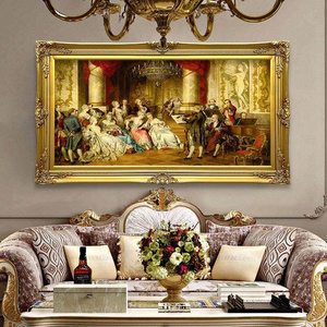 Super Large Solid Wood Antique Mirror Painting 100% Hand Painted Home Decor Oil Painting Christmas Gift Nordic Palace Wall Art