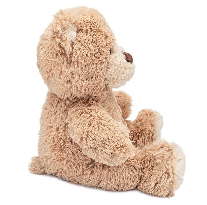 Teddy Bear with Pouch, Easily Insert a Recordable Sound Module (Sold Separately), Plush Toy Stuffed Animal (Teddy Bear w/Pouch)