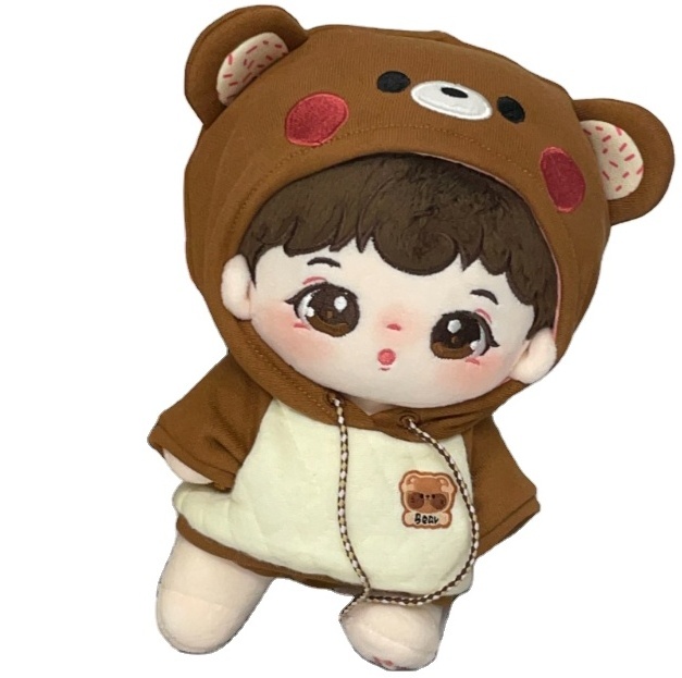 Wholesale Anime Style Idol Dolls Stuffed Cute Toys Factory Made Kpop Dolls and Cartoon Clothes Made in China Custom Plush Unisex