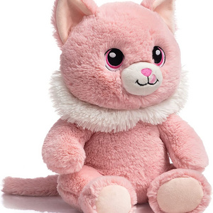 Pink Cat Stuffed Animal Pink Kitty Cute Kitten Plush Toy Gift for Kids 11 inch