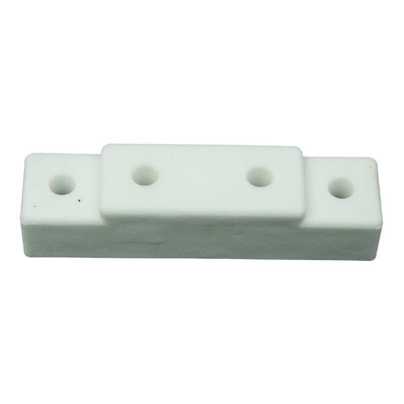 95 alumina ceramic parts Electronic textile high frequency insulation device Industrial ceramic rectangular four concave shaped