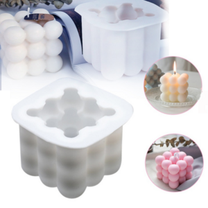 DIY 3D Silicone Candle Molds 2pc set  Mini Rubik's Cube Aromatherapy Candle Silicone Mold Handmade Soy Wax Candle Mold for sale