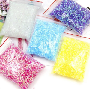 Bingsu Beads 500g Slime Supplies 2-3mm mix color soft plastic tube DIY Sprinkles kit for Fluffy Clear Crunchy Slime Clay