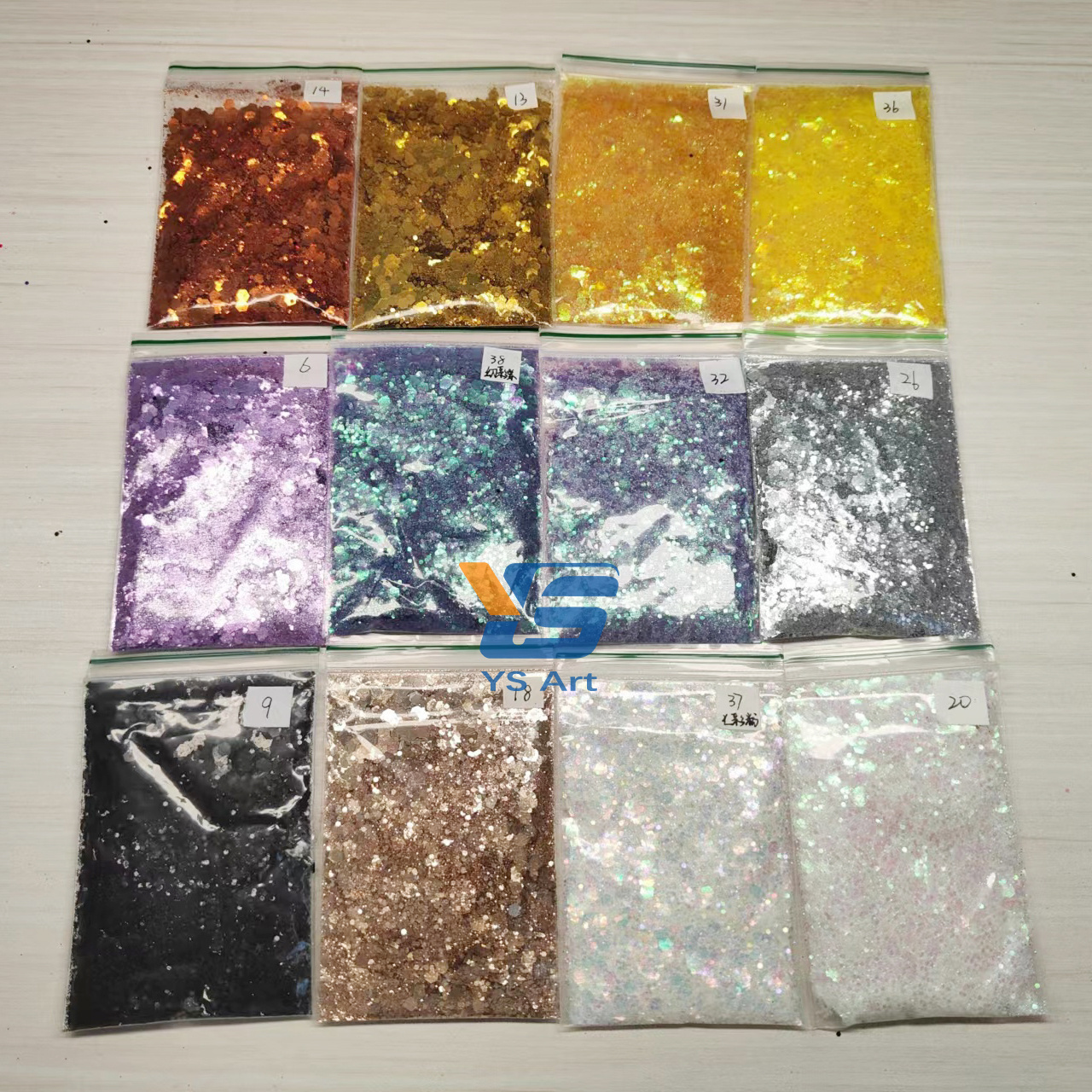 10g chunky glitter  sequins for makeup hairspray crafts epoxy resin fillings wholesale cheap price