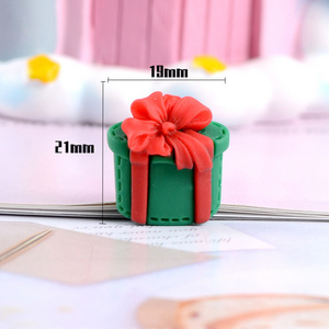 simulation cream phone case diy earring pendant slime mixing suppliers Christmas resin charms wholesale