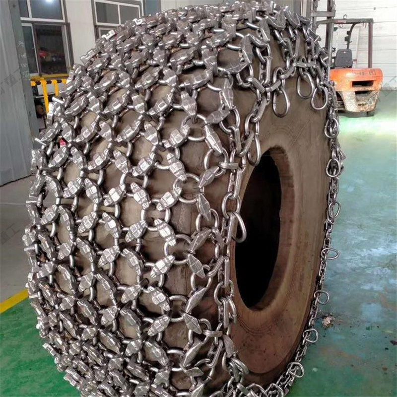 Wheel loader tyre protection chains for sale