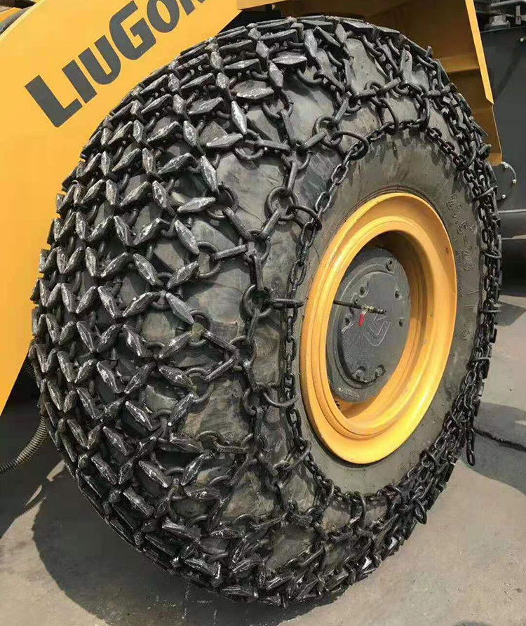 Wheel loader tyre protection chains for sale