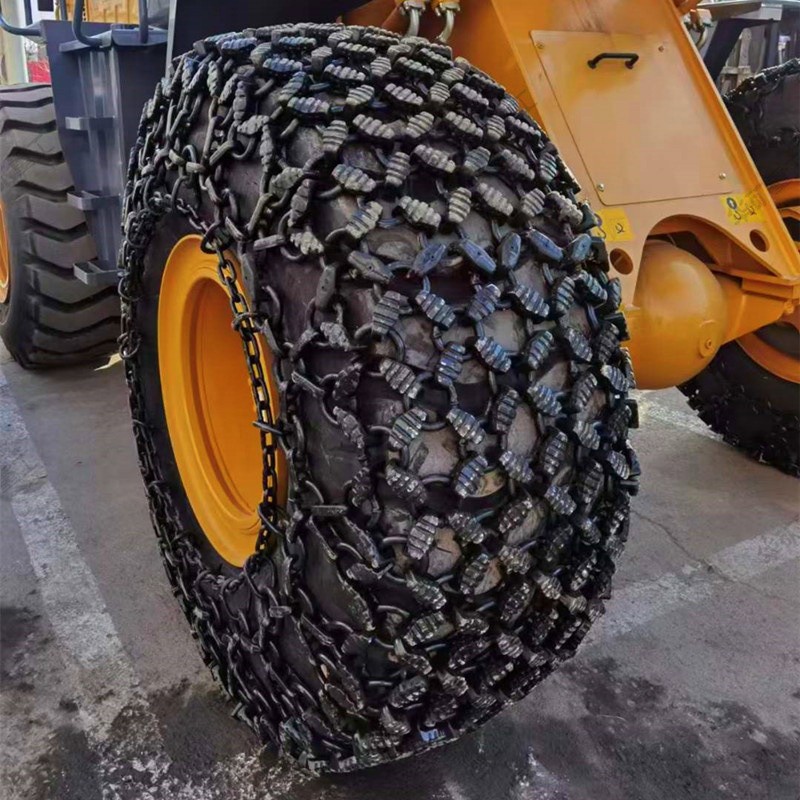 Wheel loader tyre protection chains for sale