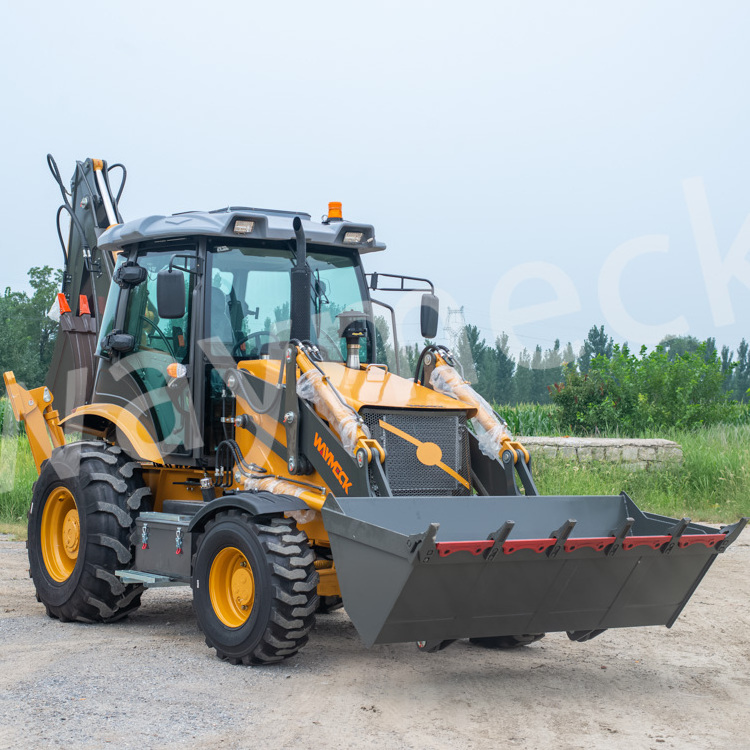 WAYMECK W1 backhoe wheel loader chinese cheap backhoe loader 4x4