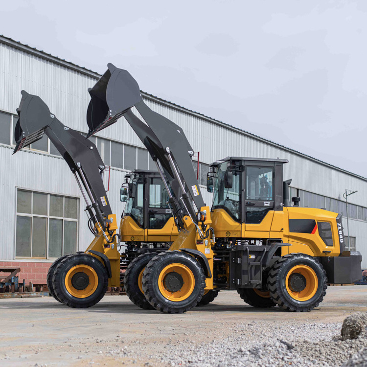 2 ton front end grab bucket mini diesel wheel loader micro articulated loader for sale